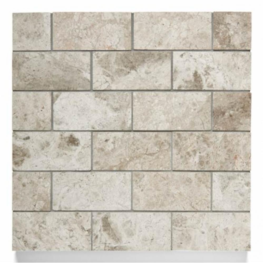Studio Stone 1 7/8'' x 3 3/4'' Staggered Mosaic in Graphite