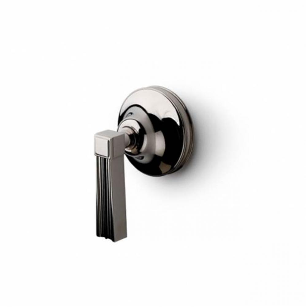 Boulevard Volume Control Valve Trim with Metal Lever Handle in Unlacquered Brass