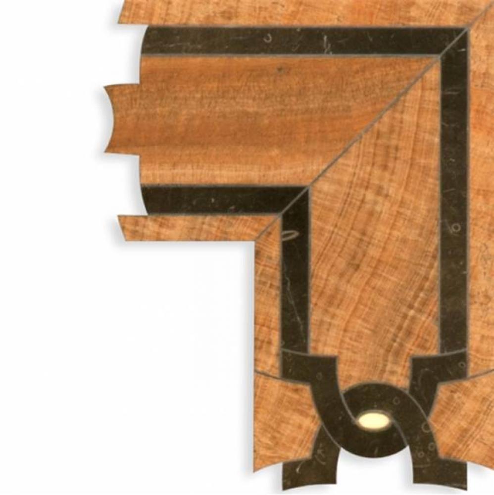 Aqualinea Carnegie Grande Border 5'' x 12 3/8'' in Stone Group 1 and