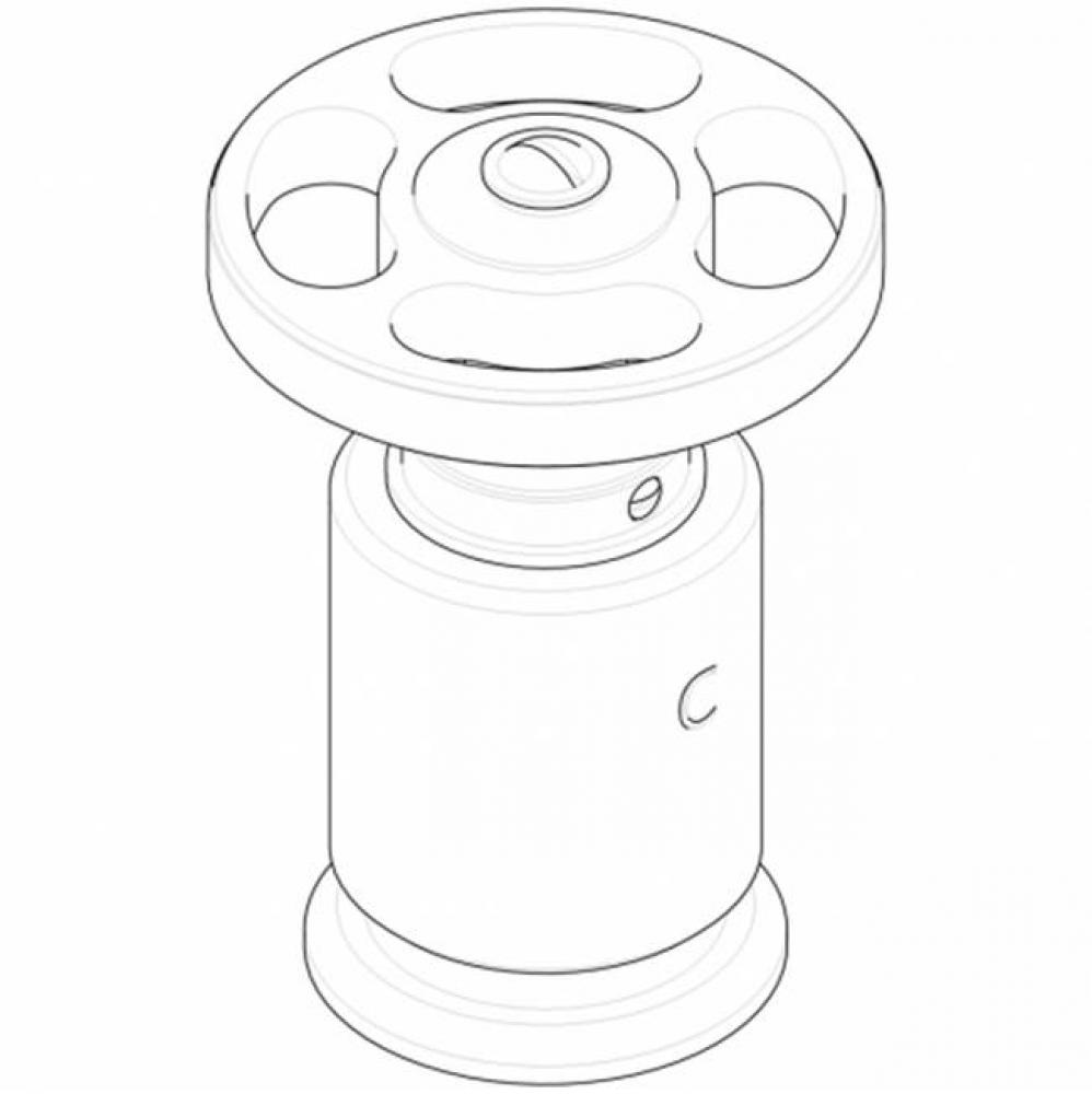 Service Parts Metal Wheel Handle with Cold Indice in