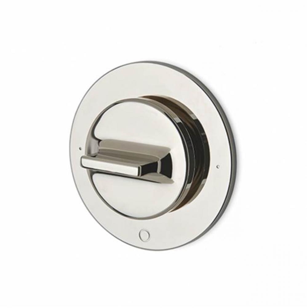 Formwork Two Way Diverter Valve Trim for Thermostatic System with Metal Knob Handle in Burnished N