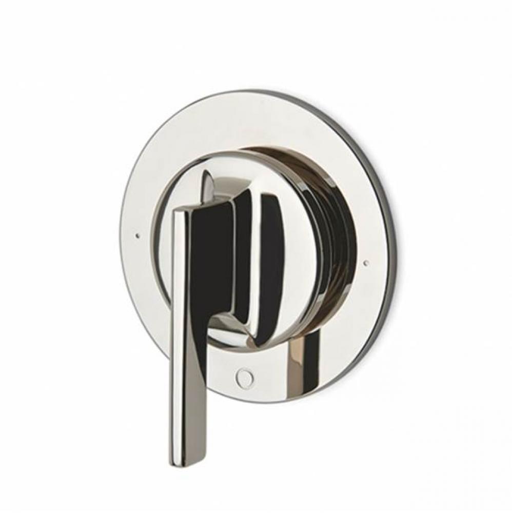 Formwork Two Way Diverter Valve Trim for Thermostatic System with Metal Lever Handle in Burnished