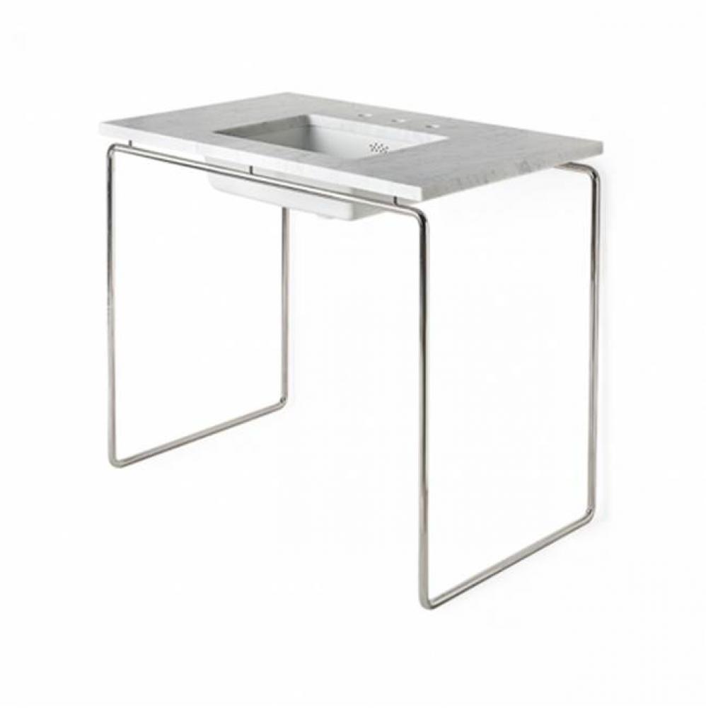 Formwork Single Washstand 42'' x 24 3/8'' x 32 3/4'' in Stainless