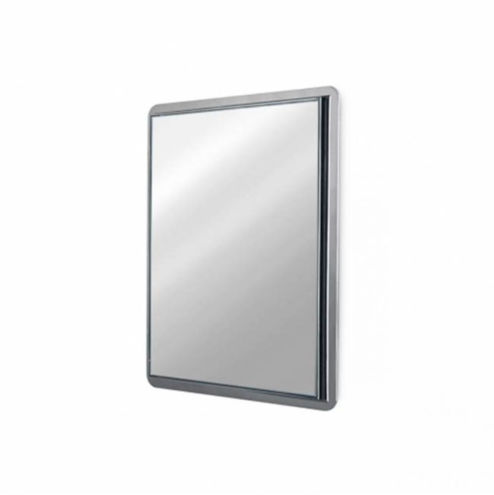Formwork Wall Mounted Stationary Mirror in Chrome