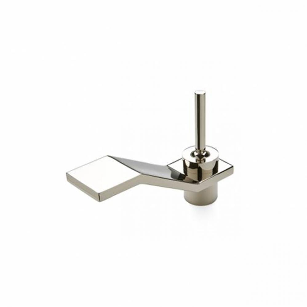 Formwork Low Profile One Hole Deck Mounted Lavatory Faucet with Metal Joystick Handle in Matte