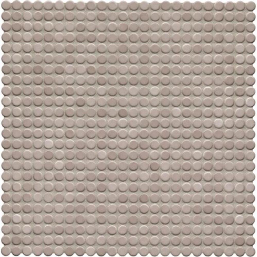 Penny Tile 1/2'' Penny Mosaic in Latte Glossy