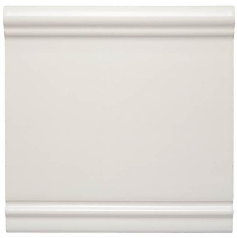 Archive Instock Fifth Avenue Standard Base 6 x 6 Stopend in White Glossy Solid