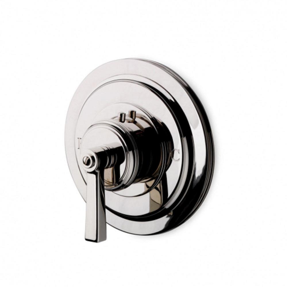 Aero Thermostatic Control Valve Trim with Metal Lever Handle in Nickel