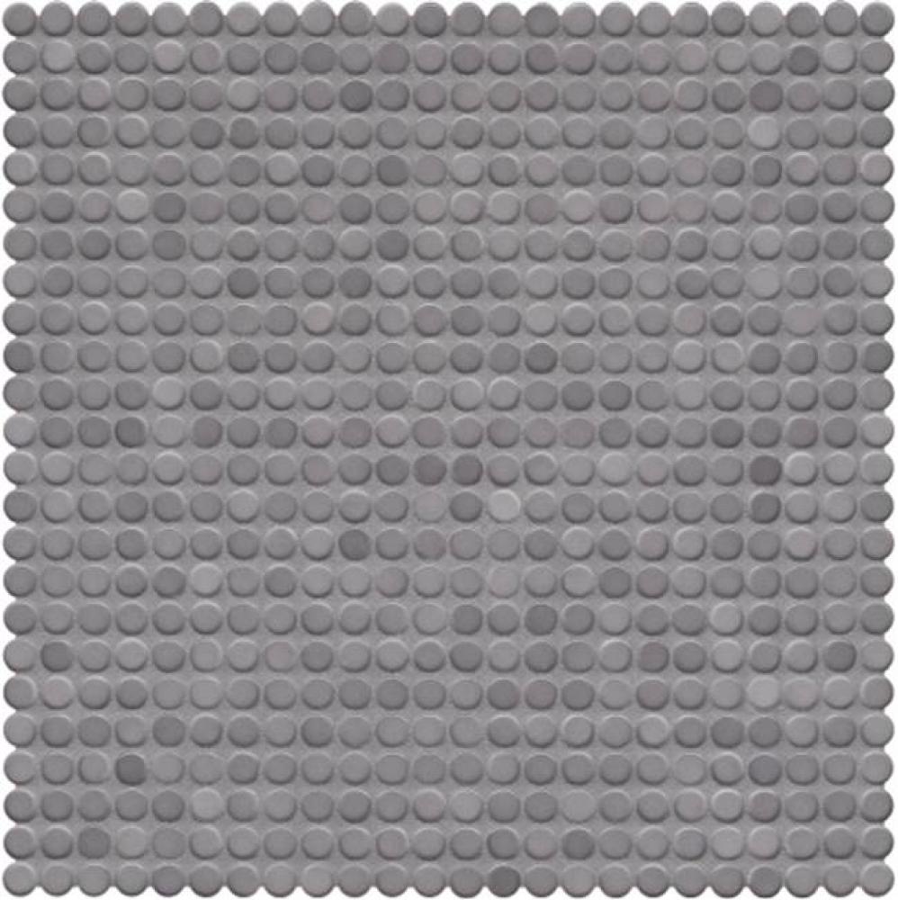 Penny Tile 1/2'' Penny Mosaic in Smoke Glossy