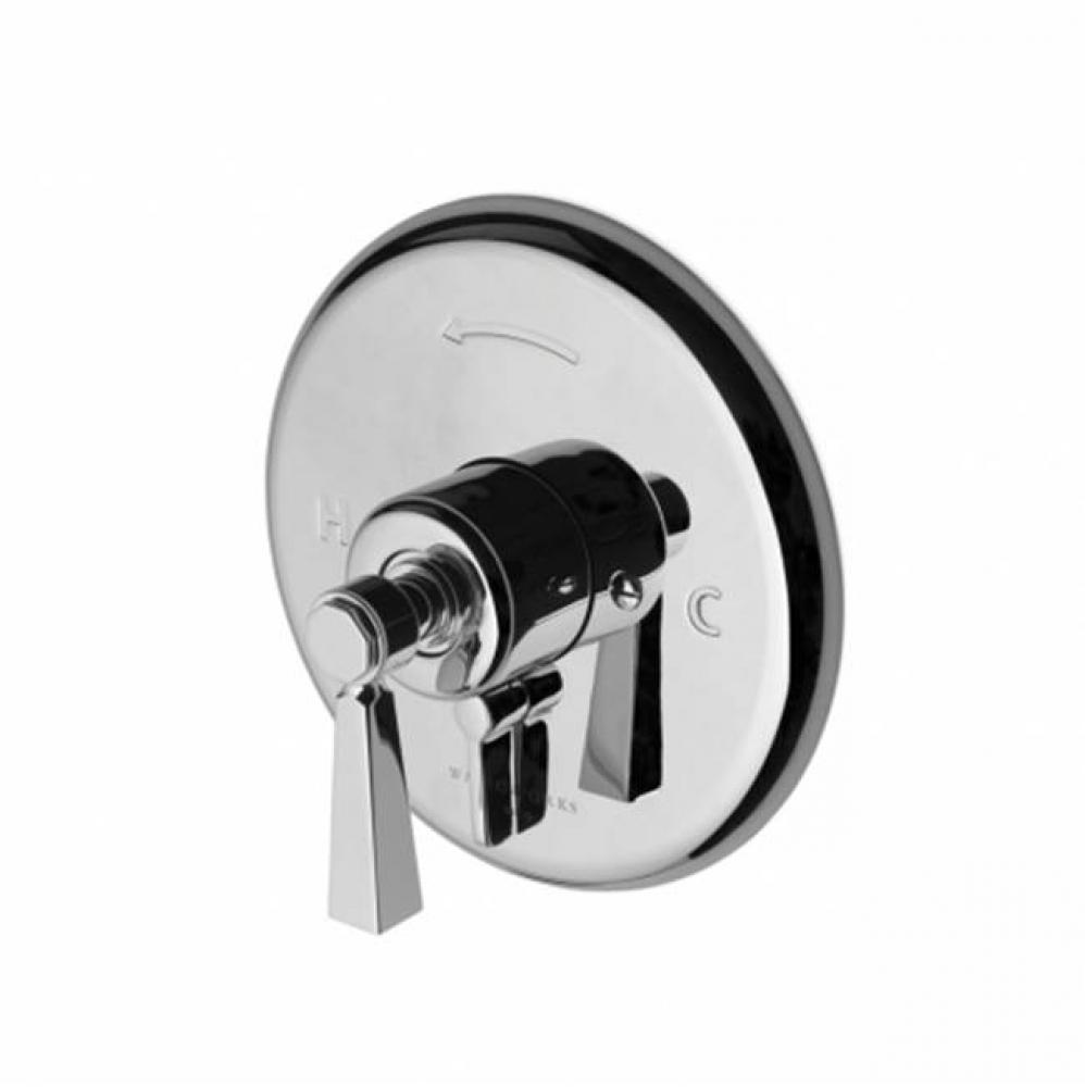 Roadster Pressure Balance with Diverter Trim with Metal Lever Handle in