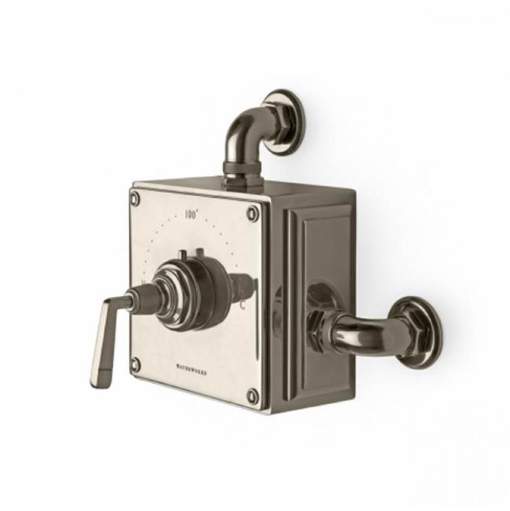 R.W. Atlas Exposed Thermostatic Valve with Metal Lever Handle in