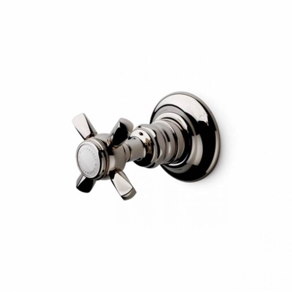 Astoria Volume Control Valve Trim with Metal Hexagonal Cross Handle in Matte