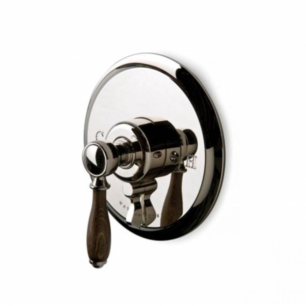 Easton Classic Pressure Balance with Diverter Trim with Oak Lever Handle in