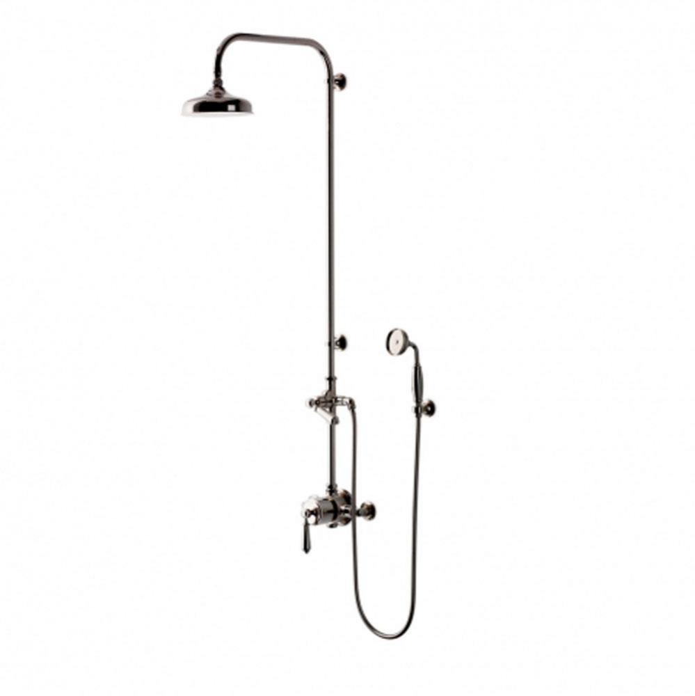 Easton Classic Exposed Thermostatic System with 8'' Shower Rose with Metal Lever