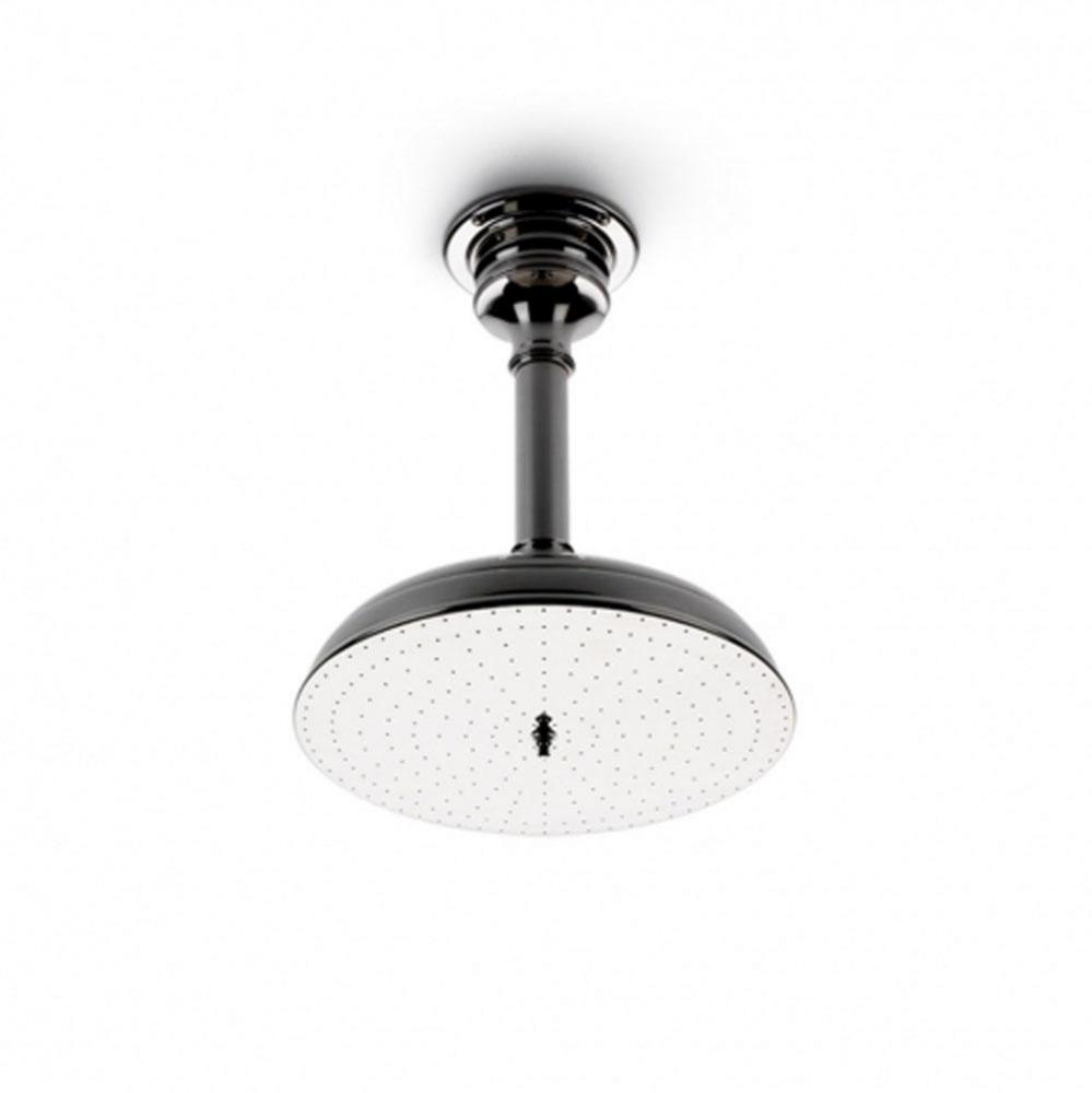 Etoile Ceiling Mounted 12 1/4 Shower Rose and Arm in Unlacquered Brass, 2.5gpm (9.5 L/min)