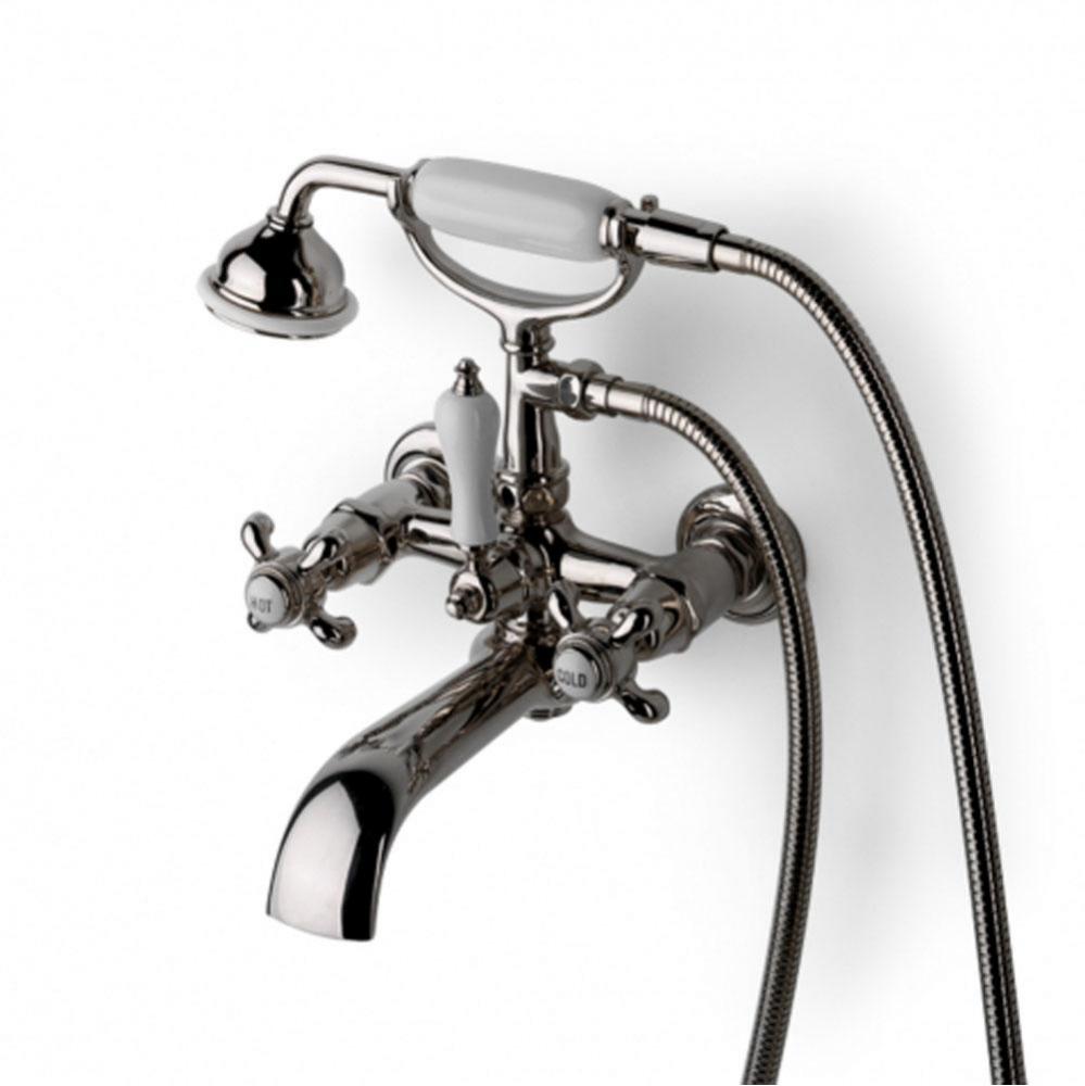 Etoile Pair of 2 13/16 Wall Unions in Unlacquered Brass