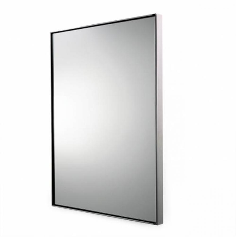 Opus Metal Rectangular Wall Mounted Stationary Mirror 24 7/8 x 32 5/16 x 1 1/2 in Nickel