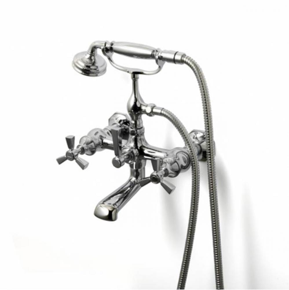 Roadster Exposed Wall Mounted Tub Filler With Handshower in