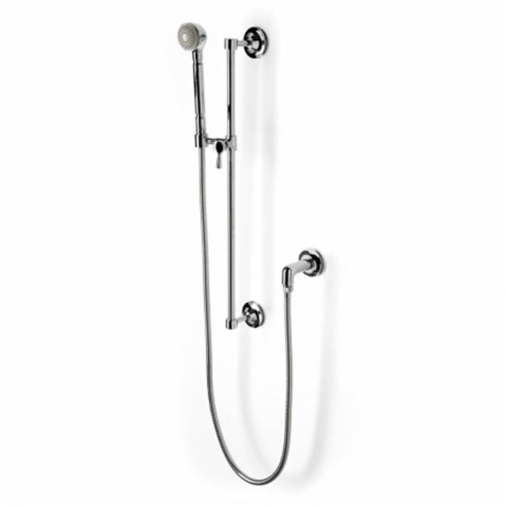 Transit Handshower On Bar with Metal Handle in Unlacquered