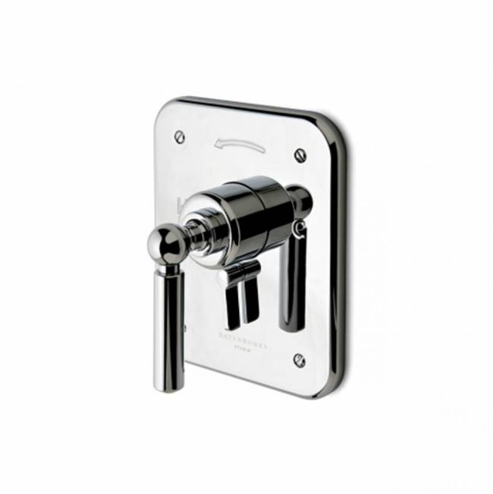 Ludlow Pressure Balance with Diverter Trim with Metal Lever Handle in