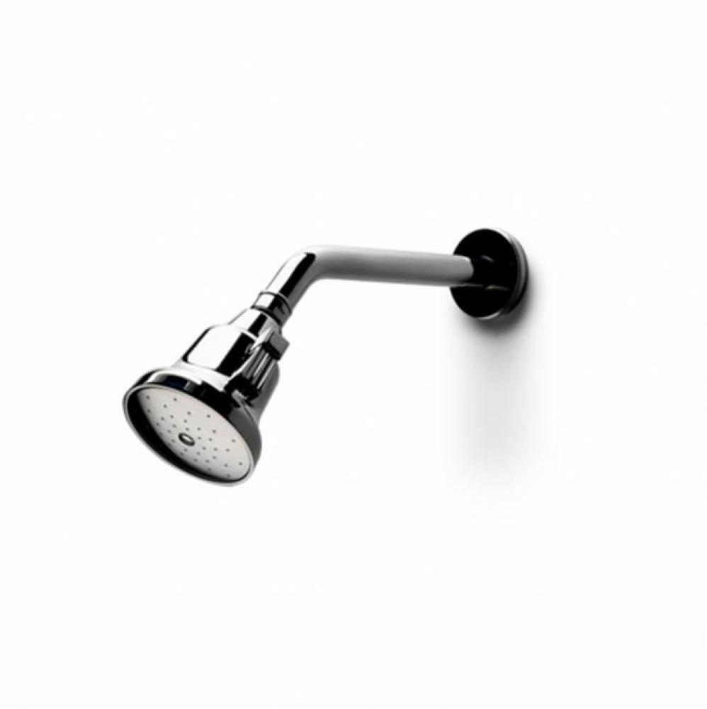 Boulevard 3 1/2 Shower Head, Arm and Flange with Adjustable Spray in Nickel, 2.5gpm