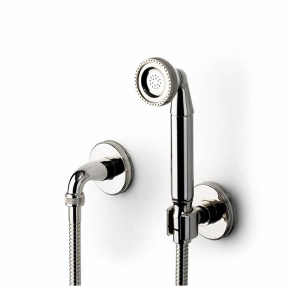 Boulevard Handshower On Hook with Metal Handle in Nickel, 2.5gpm