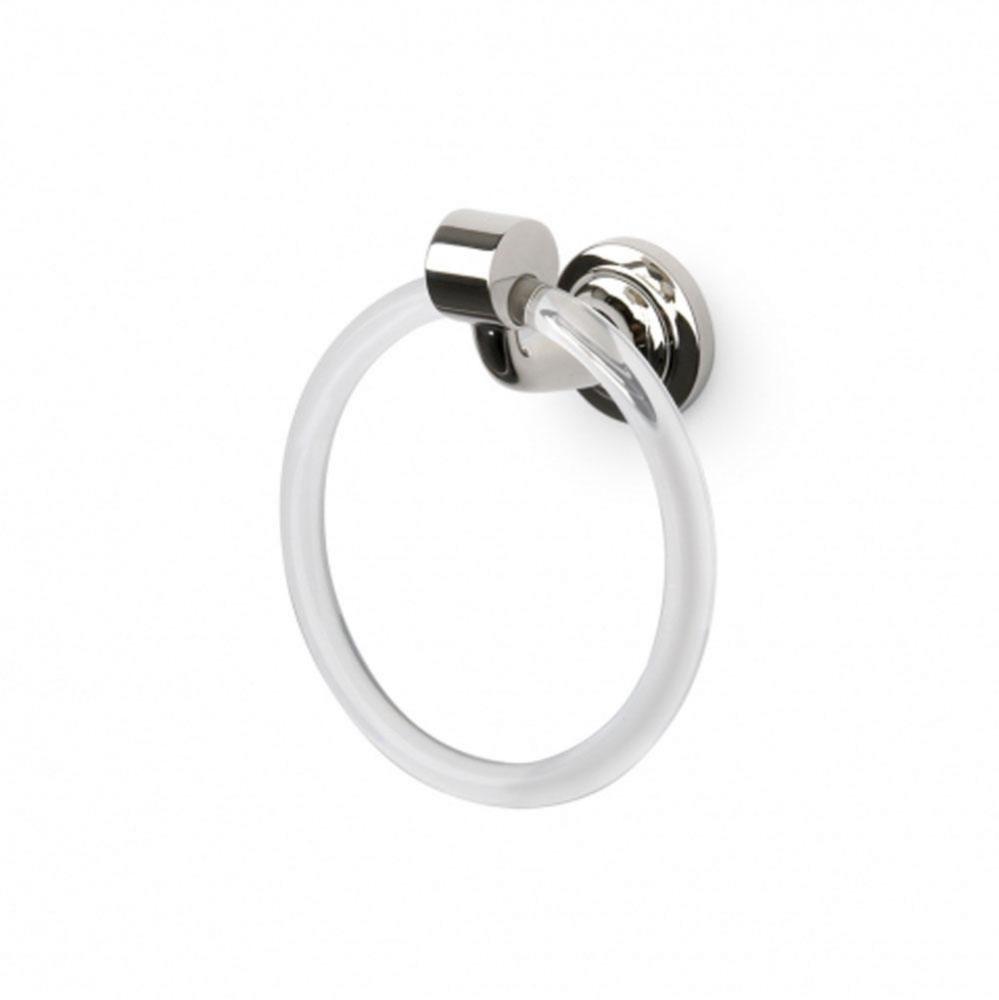 Opus Wall Mounted Towel Ring in Nickel