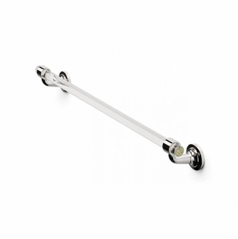 Opus 18'' Single Crystal Towel Bar in Antique