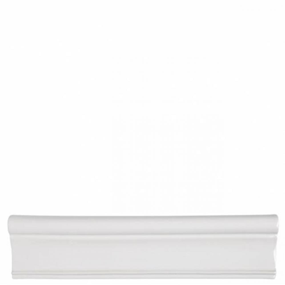 Cottage Wainscot Rail 3'' x 12'' in Dover White Glossy Solid