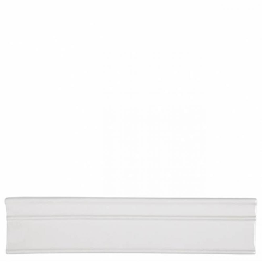 Cottage Batten Rail 2 3/4'' x 12'' in Dover White Glossy Solid