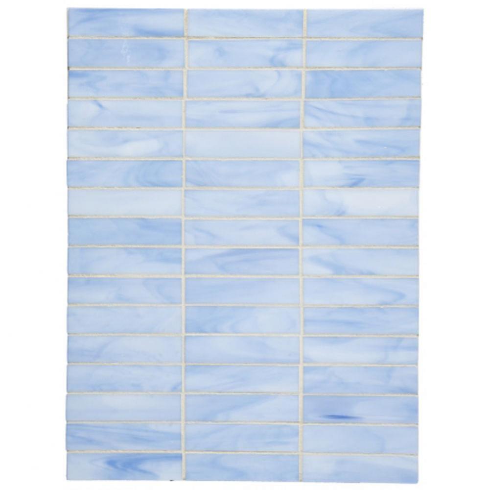 Repose 1 x 4 Stacked Mosaic in Antique Mirror Glossy Solid