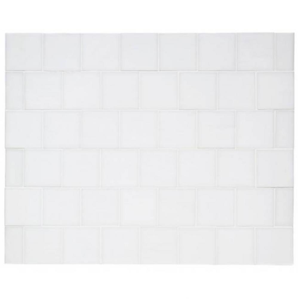 Repose 2 Staggered Mosaic Stopend in Antique Mirror Glossy Solid