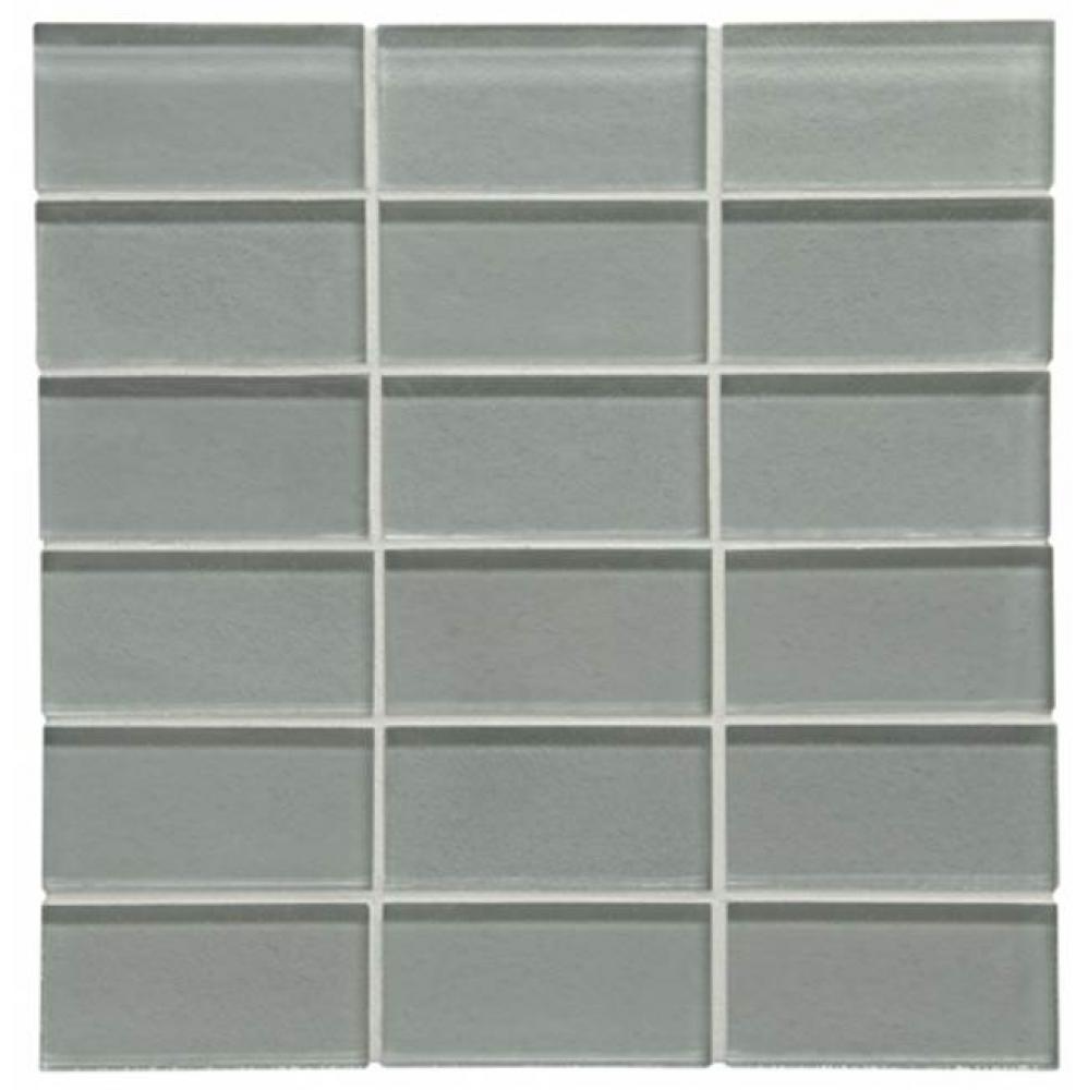 Optix Glacier Bay 2'' x 4'' Stacked Mosaic in Garden Path Matte