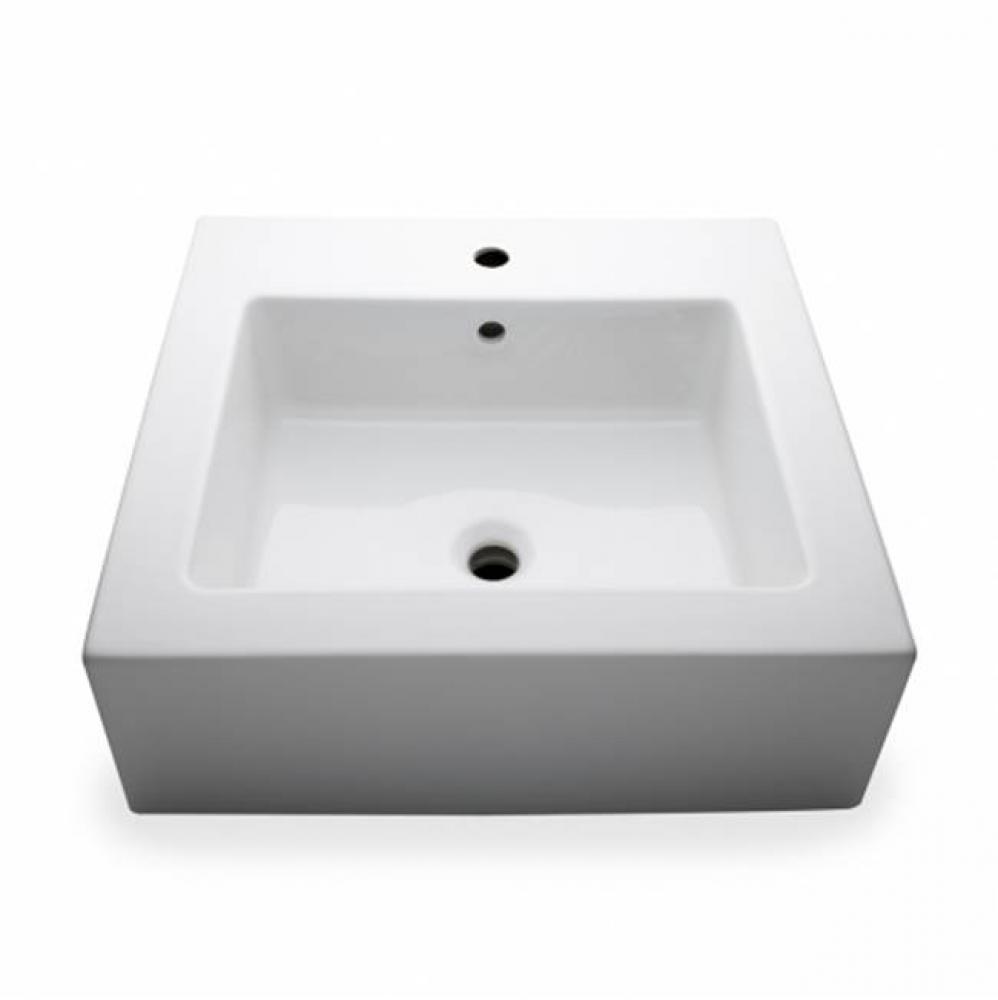 Larsen Rectangular Porcelain Lavatory Sink (0 Hole) Double Glazed 23 5/8'' x 18