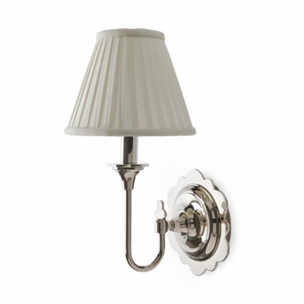 Marley Wall Mounted Single Arm Sconce with Fabric Shade in