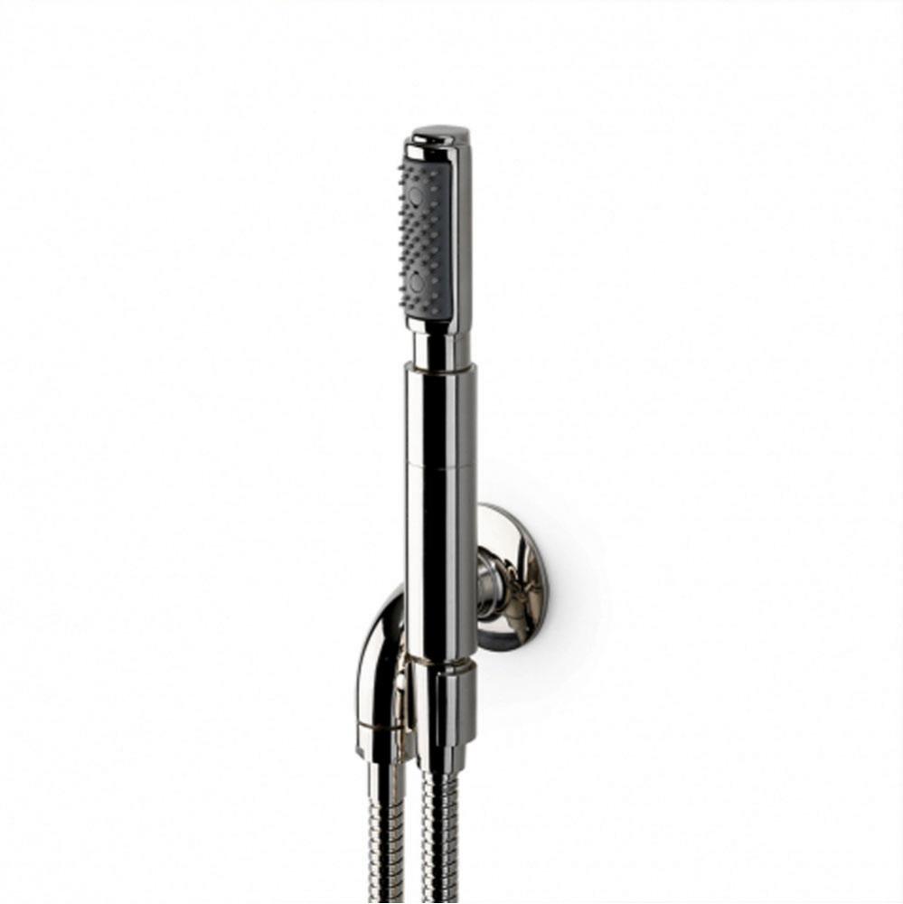 .25 Handshower On Hook with Metal Handle in Unlacquered Brass, 2.5gpm