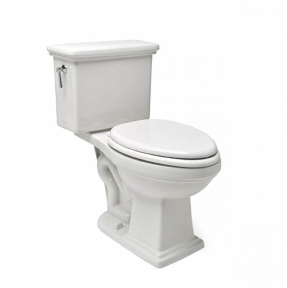 Otis Two Piece High Efficiency Elongated Watercloset in Bright White with Slow Close Plastic Seat