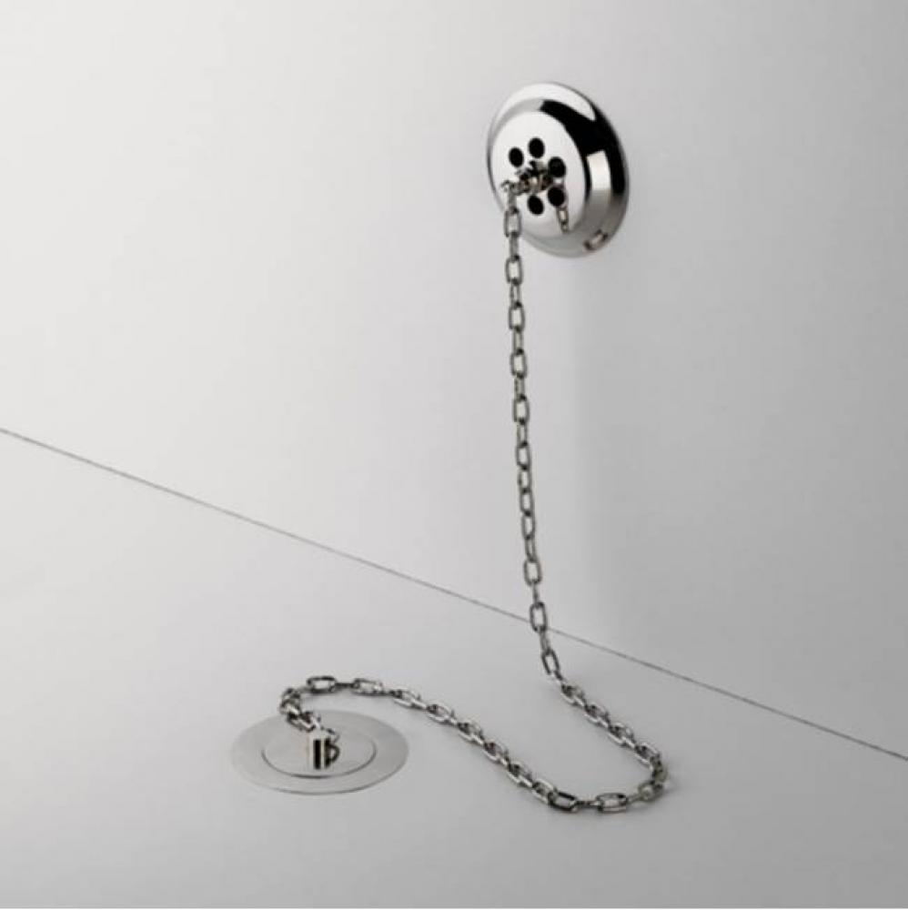 Empire Drain Plug Waste and Overflow in Matte Nickel