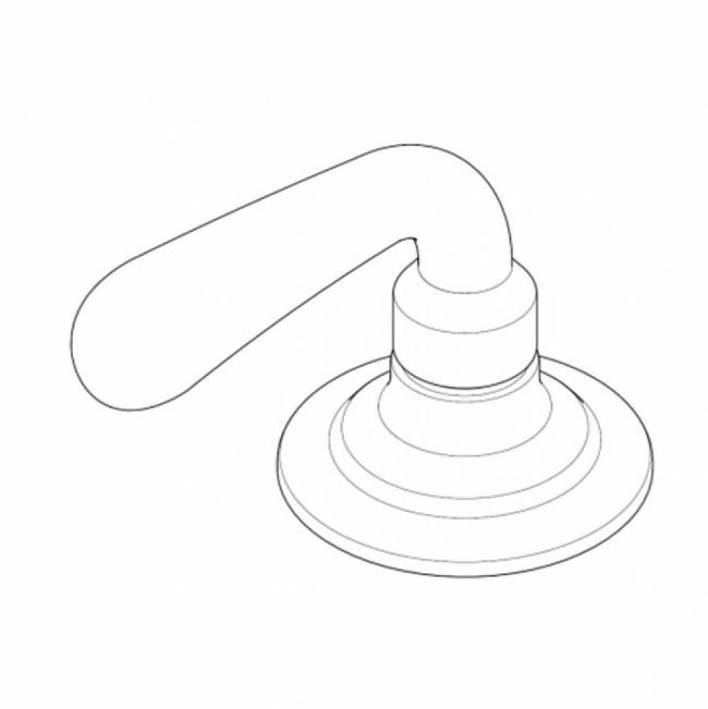 Service Parts Crystal Lever Handle in Nickel