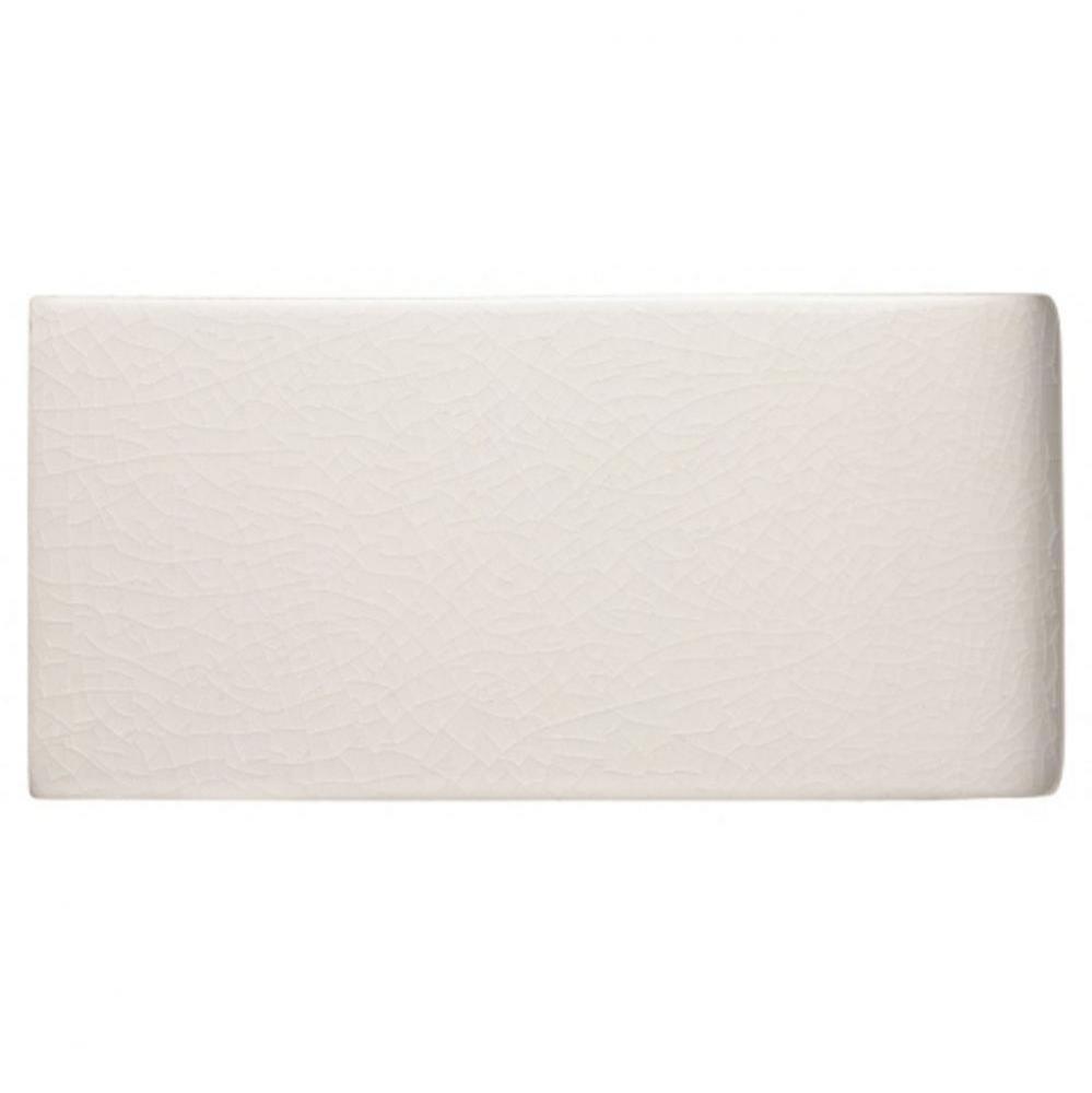 Architectonics Handmade Instock Field Tile 3 x 6 Bullnose Single (Short) in Mykonos Glossy Solid (