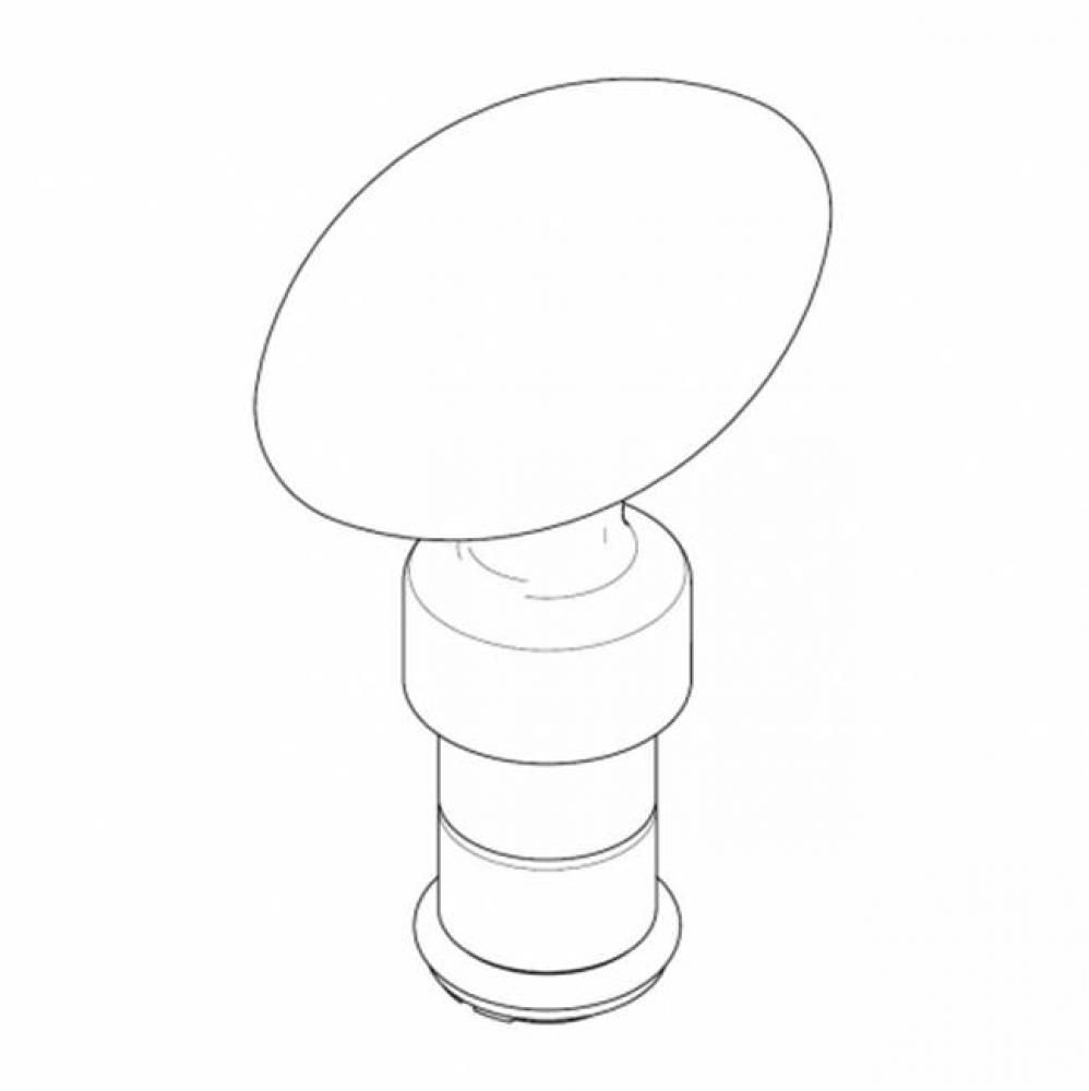 Opus Single Crystal Egg Handle and Stem (less escutcheon)