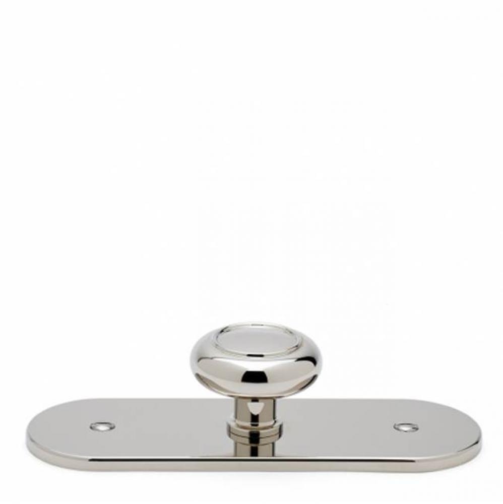 Steward 1 3/4'' Knob with Backplate in Unlacquered