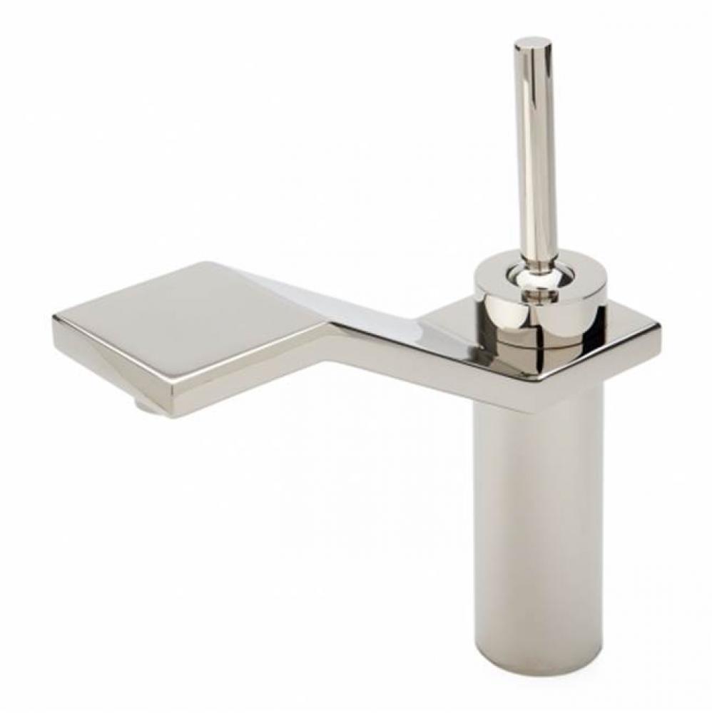 Formwork One Hole High Profile Bar Faucet, Metal Joystick Handle in Burnished Brass,