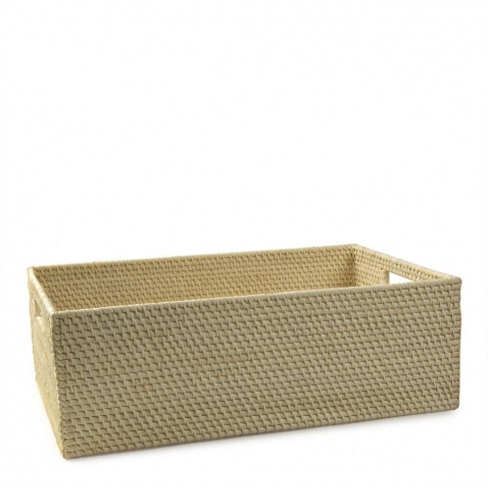 Palm Medium Rectangular Basket with Handles in Natural