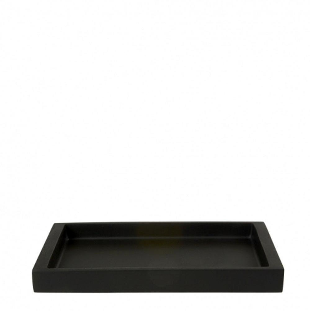 Resin Medium Rectangular Tray in Black