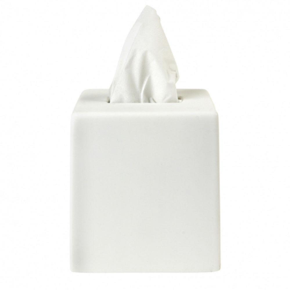 Resin Tissue Cover in White
