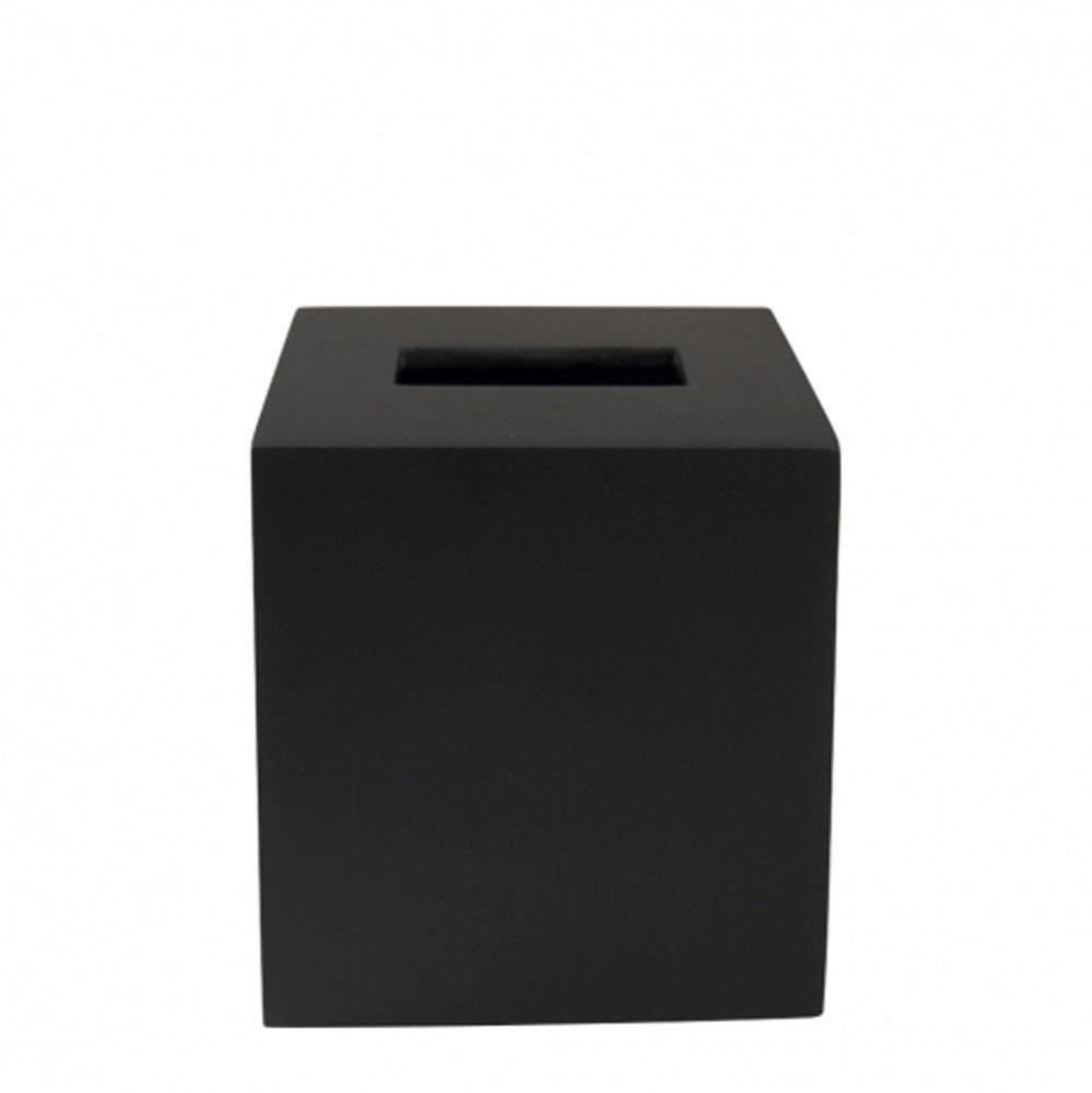 Resin Tissue Cover in Black