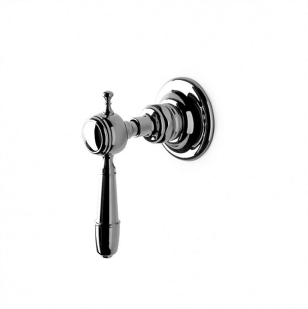 Julia Volume Control Valve Trim with Metal Lever Handle in Matte Nickel