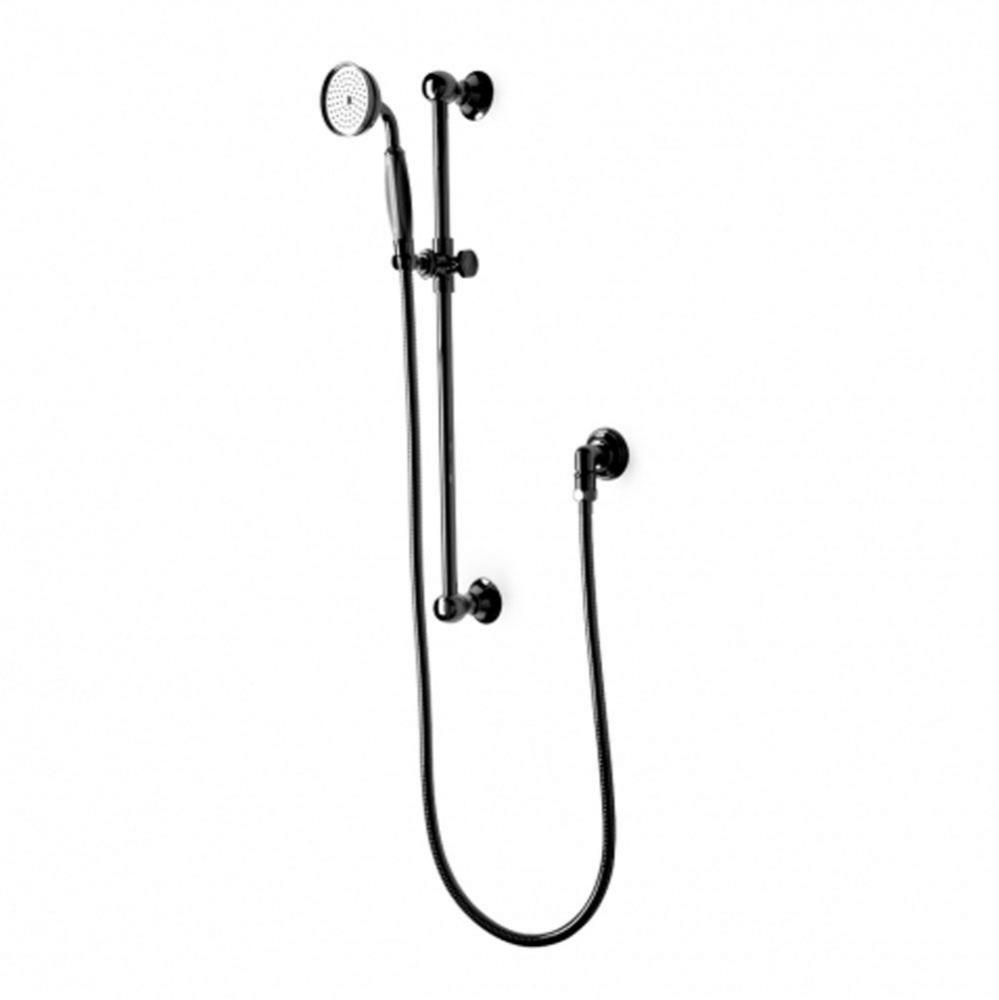 Julia Handshower On Bar with Metal Handle in Nickel, 2.5gpm