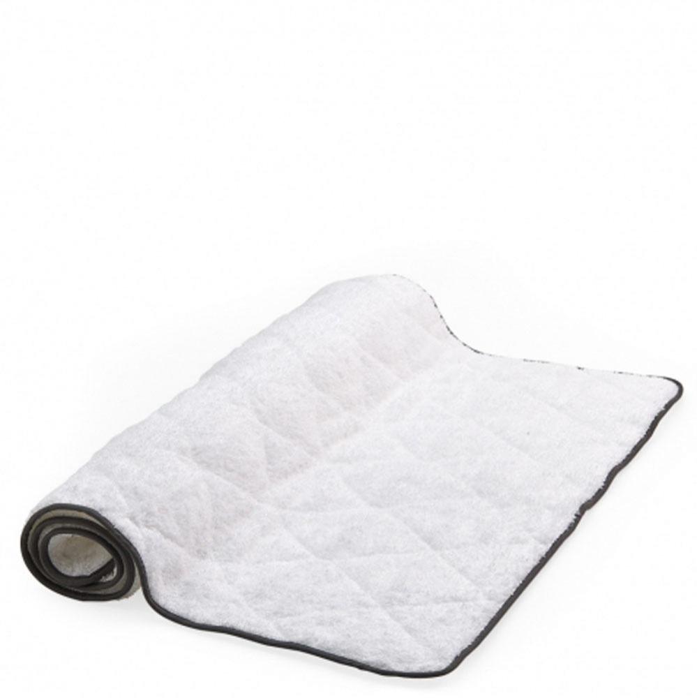Gotham Bath Mat 36 x 24 in White/Slate - Quilted